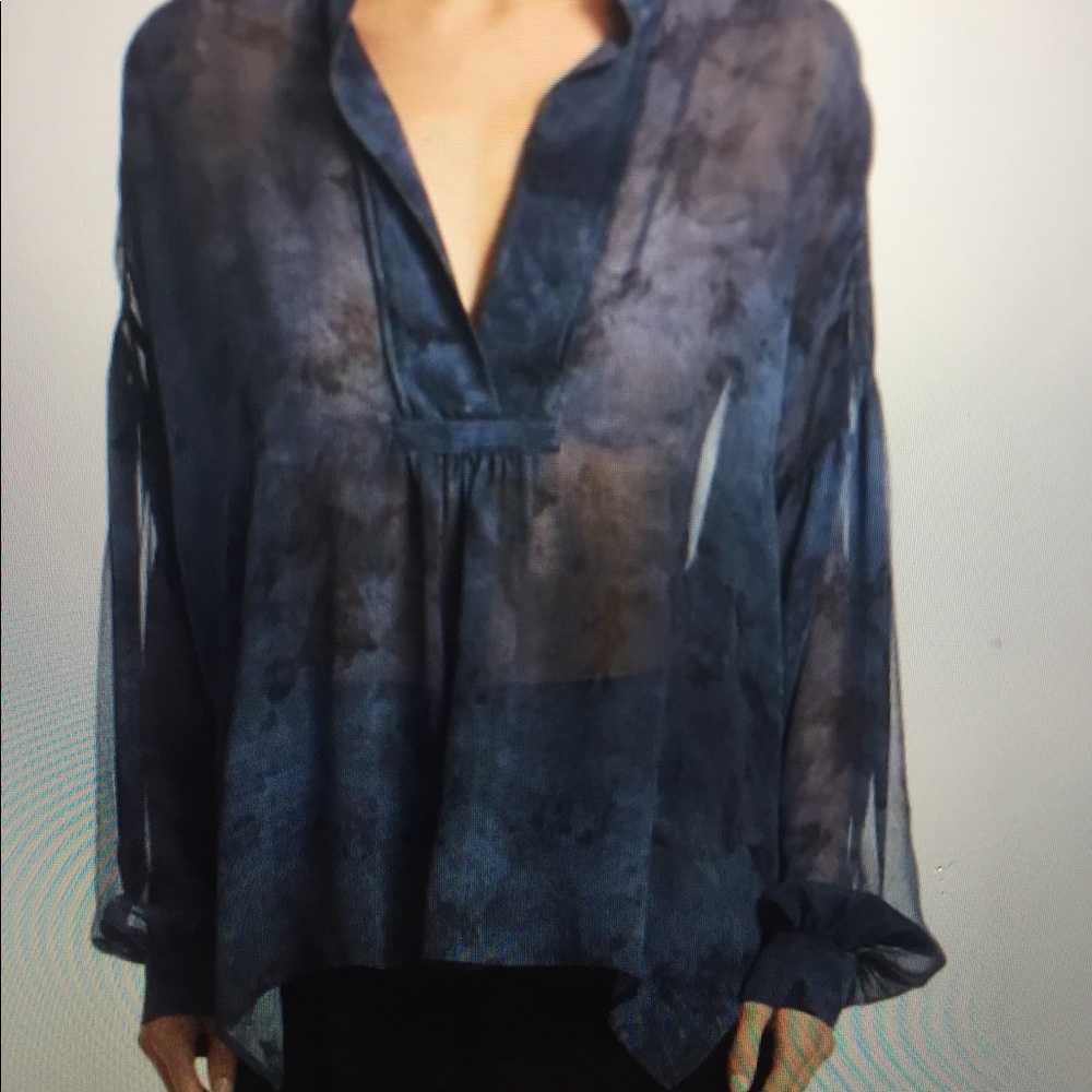 Vince Silk Blouse - Small